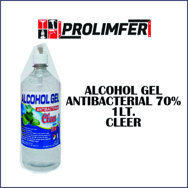 Alcohol gel antibacterial 70% 1lt - CLEER