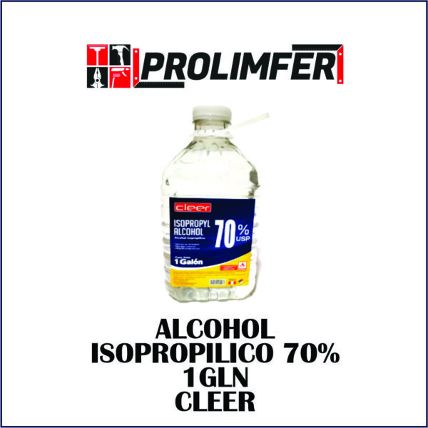 Alcohol isopropílico 70% 1gln - CLEER