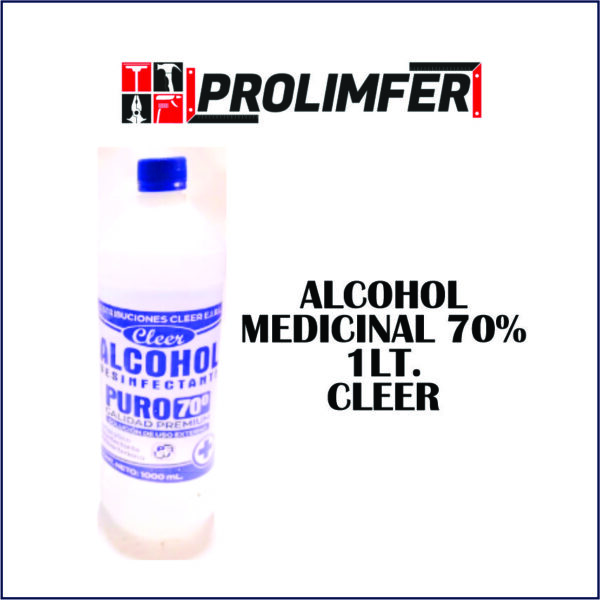 Alcohol medicinal 70% 1lt - CLEER