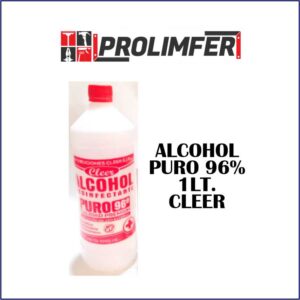 Alcohol puro 96% 1lt - CLEER