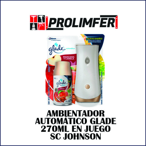 Ambientador automático Glade 270ml en juego - SC JOHNSON