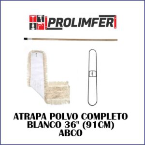Atrapa polvo completo blanco 36" (91cm) - DARYZA