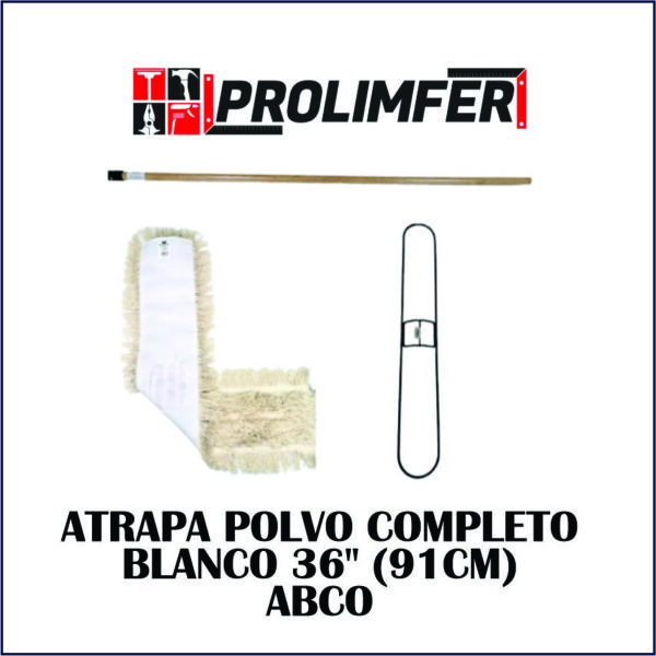 Atrapa polvo completo blanco 36" (91cm) - DARYZA