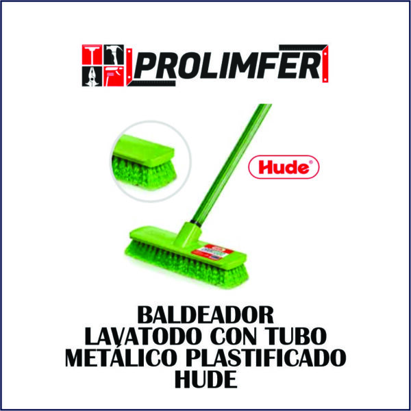 Baldeador lavatodo con tubo metálico plastificado - HUDE