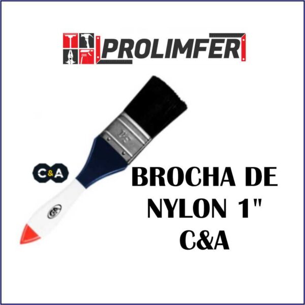 Brocha de nylon 1" - C&A