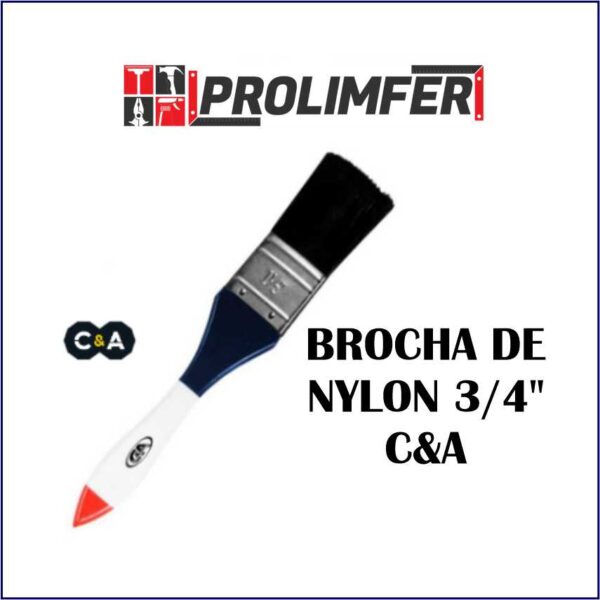 Brocha de nylon 3/4" - C&A