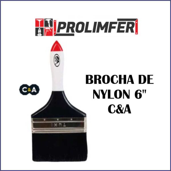 Brocha de nylon 6" - C&A