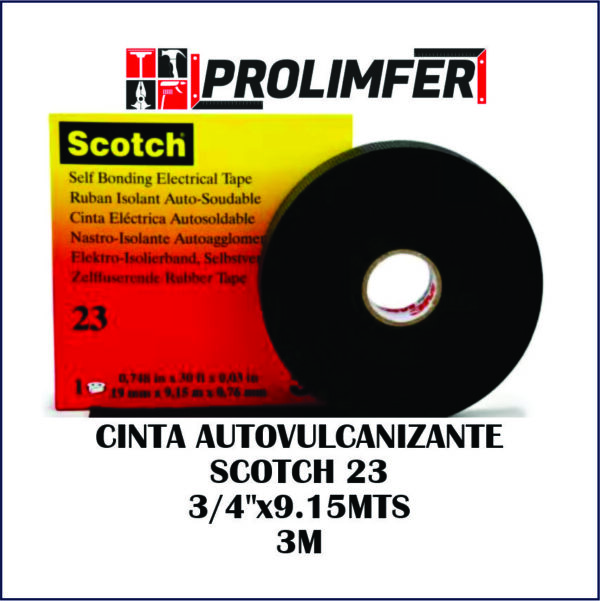 Cinta autovulcanizante Scotch 23 3/4"x9.15mts - 3M