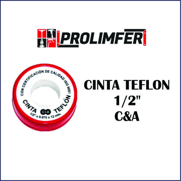 Cinta teflón 1/2" - C&A