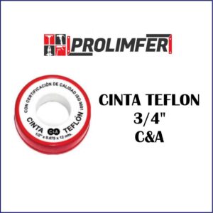 Cinta teflón 3/4" - C&A