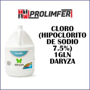 Cloro (hipoclorito de sodio 7.5%) 1gln - DARYZA
