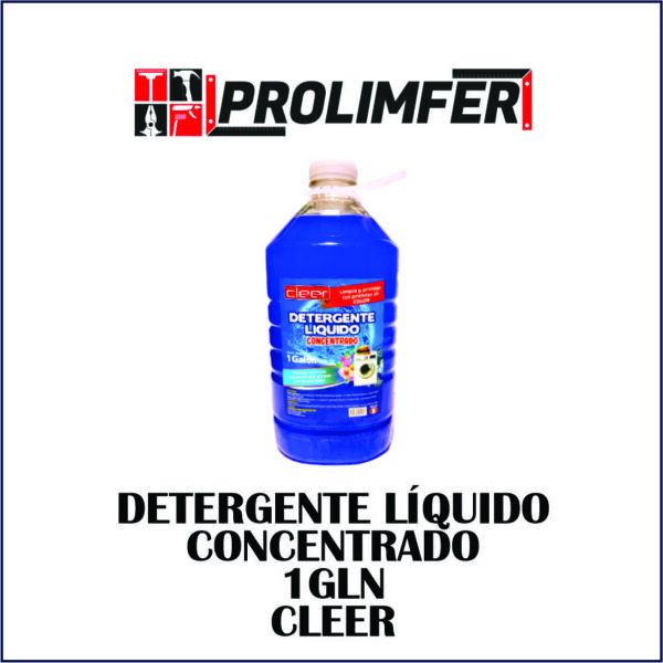 Detergente líquido concentrado 1gln - CLEER