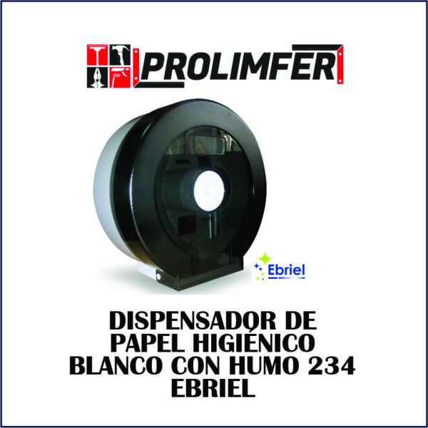 Dispensador de papel higiénico blanco con humo 234 - EBRIEL