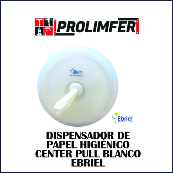 Dispensador de papel higiénico center pull blanco - EBRIEL