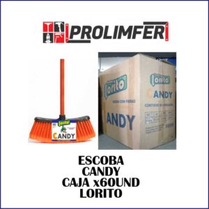 Escoba Candy caja x60 - LORITO