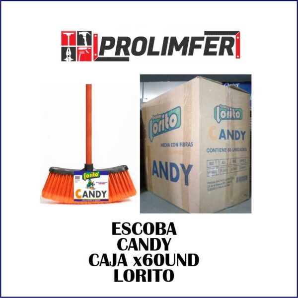Escoba Candy caja x60 - LORITO