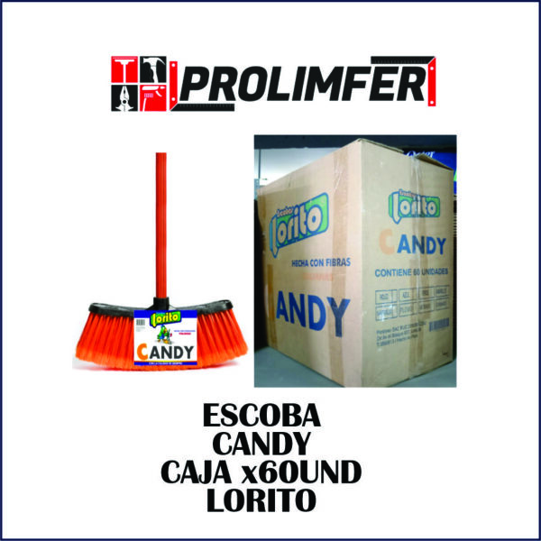 Escoba Candy caja x60 - LORITO