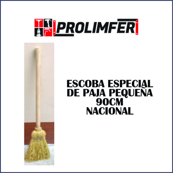 Escoba especial de paja pequeña 90cm - NACIONAL