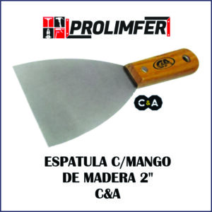 Espátula con mango de madera 2" - C&A