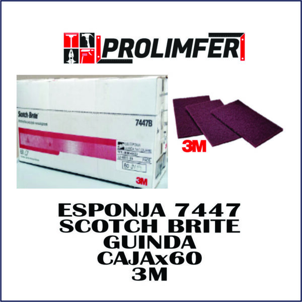 Esponja 7447 Scotch Brite guinda caja x60und - 3M