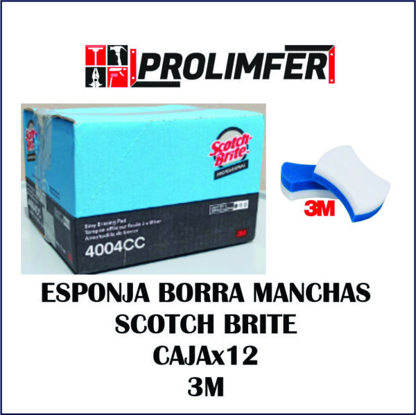 Esponja borra manchas Scotch Brite caja x12und - 3M