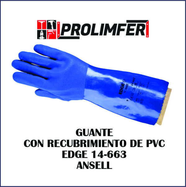 Guante con recubrimiento de PVC EDGE 14-663 - ANSELL