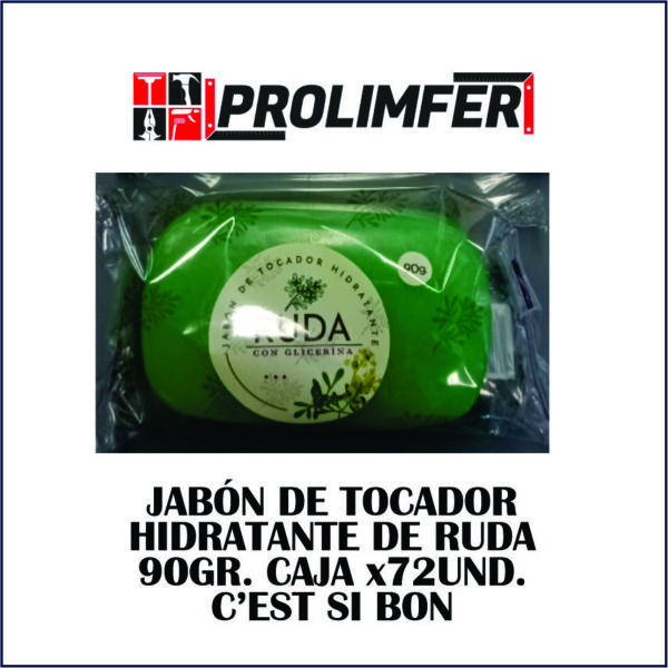 Jabón de tocador hidratante de ruda 90gr caja x27 - C'EST SI BON