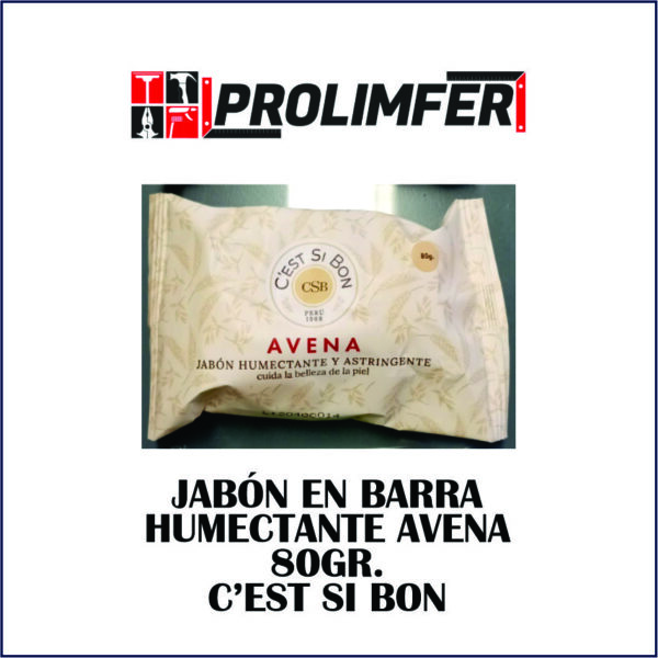 Jabón en barra humectante avena 80gr - C'EST SI BON