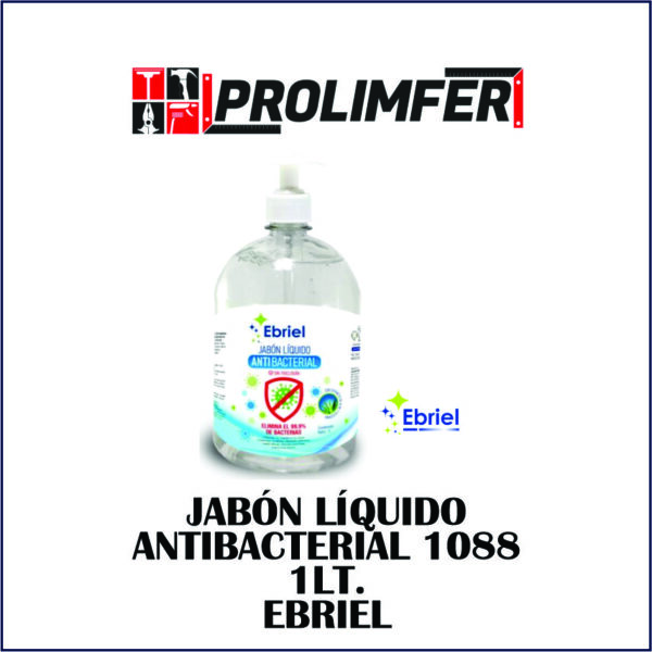 Jabón líquido antibacterial 1088 1lt - EBRIEL