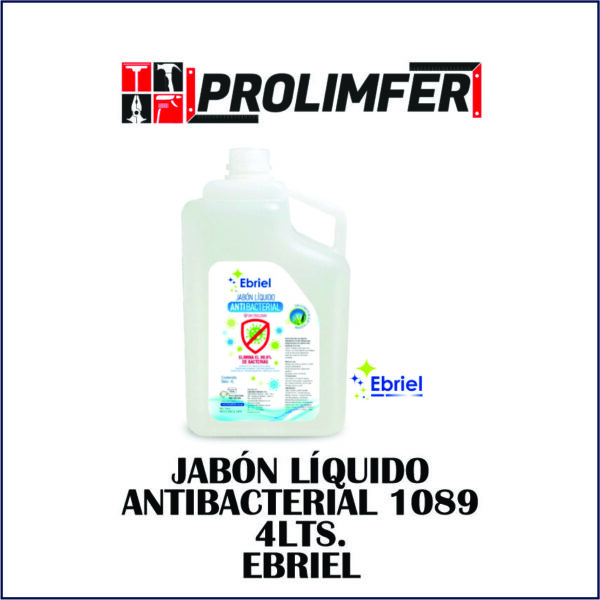 Jabón líquido antibacterial frutal 1089 4lts - EBRIEL