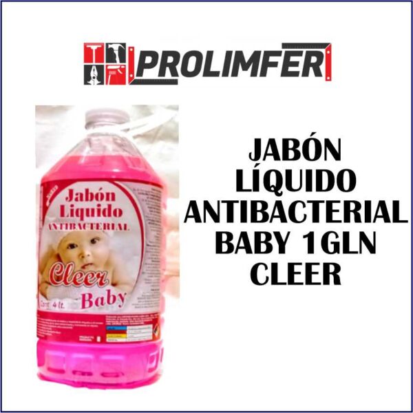 Jabón líquido antibacterial baby 1gln - CLEER