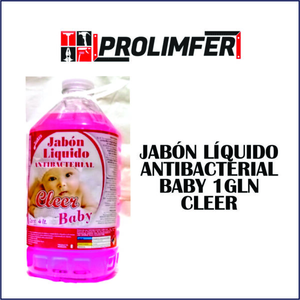 Jabón líquido antibacterial baby 1gln - CLEER