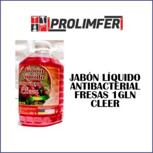 Jabón líquido antibacterial fresas 1gln - CLEER