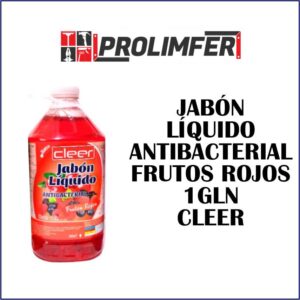 Jabón líquido antibacterial frutos rojos 1gln - CLEER