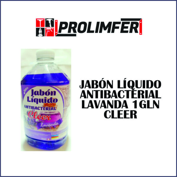 Jabón líquido antibacterial lavanda 1gln - CLEER