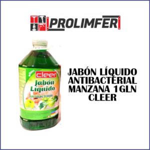 Jabón líquido antibacterial manzana 1gln - CLEER