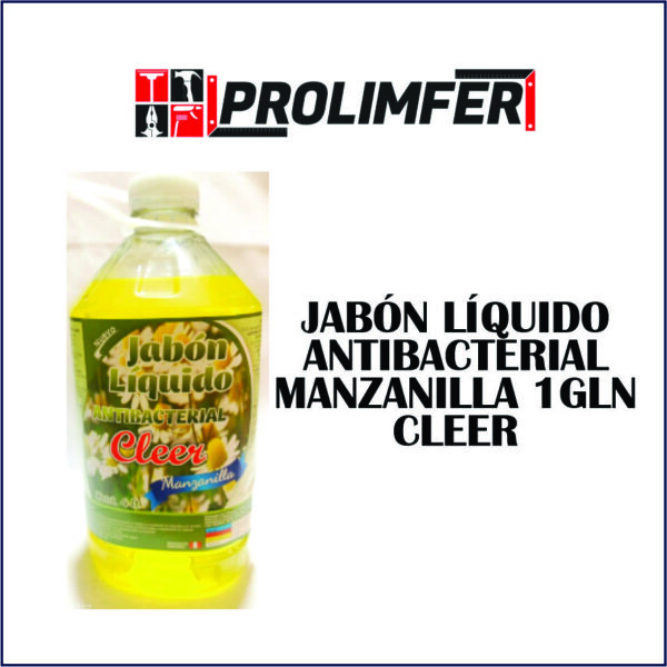 Jabón líquido antibacterial manzanilla 1gln - CLEER