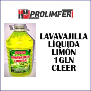 Lavavajilla líquida limón 1gln - CLEER