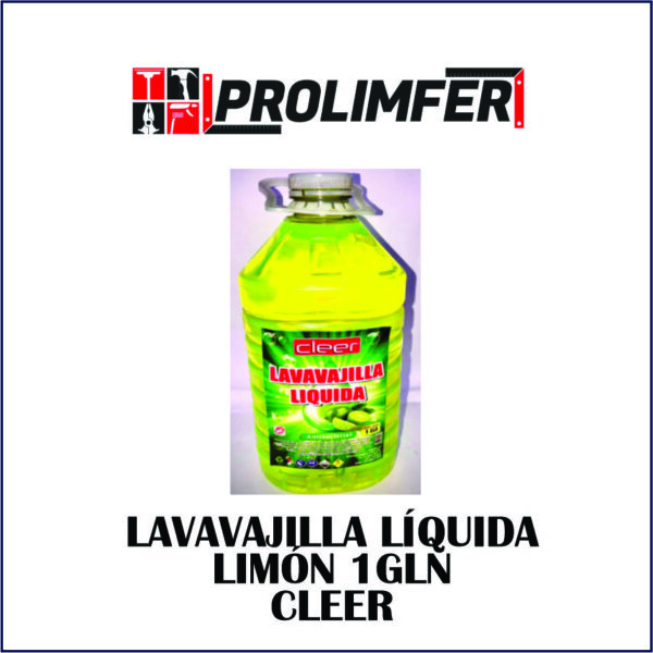 Lavavajilla líquida limón 1gln - CLEER