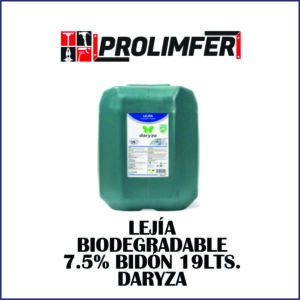 Lejía biodegradable 7.5% bidón 19lts - DARYZA