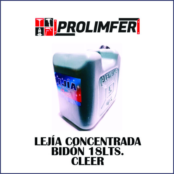 Lejía concentrada bidón 18lts - CLEER