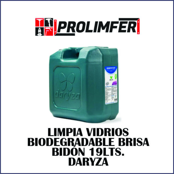 Limpia vidrios biodegradable brisa bidón 19lts - DARYZA