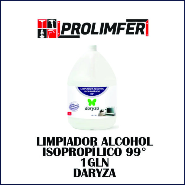 Limpiador alcohol isopropílico 99° 1gln - DARYZA