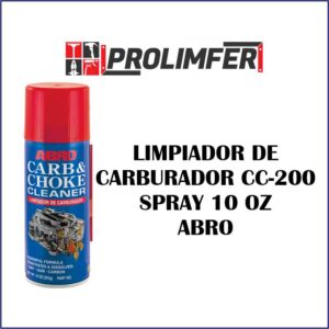 Limpiador de carburador CC-200 spray 10oz - ABRO