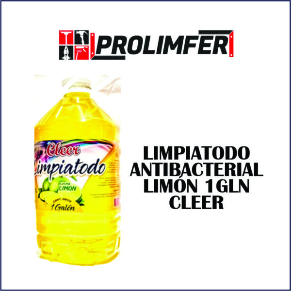 Limpiatodo antibacterial limón 1gln - CLEER