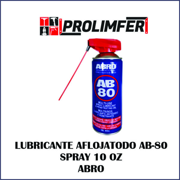 Lubricante aflojatodo AB-80 spray 10oz - ABRO