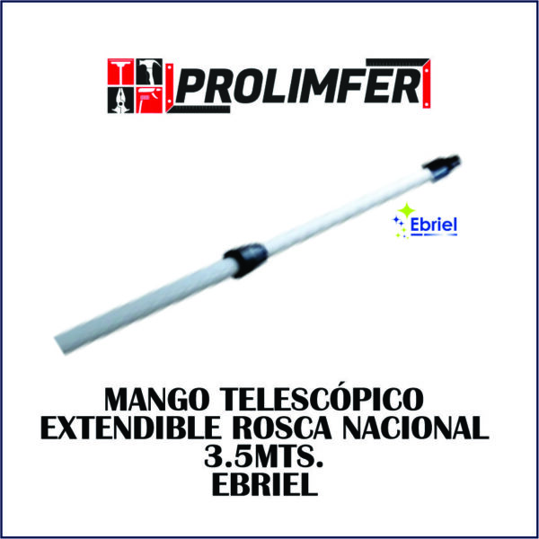 Mango telescópico extendible rosca nacional 3.5mts - EBRIEL