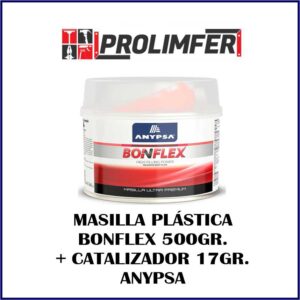 Masilla plástica BONFLEX 500gr + catalizador 17gr - ANYPSA