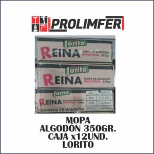 Mopa algodón 350gr caja x12 - LORITO