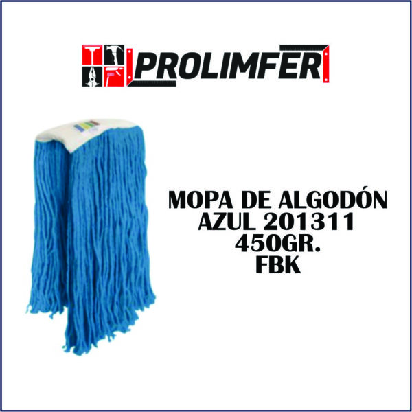 Mopa de algodón azul 201311 450gr - FBK